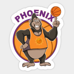 Phoenix Suns Basketball Mascot Gorilla Sticker